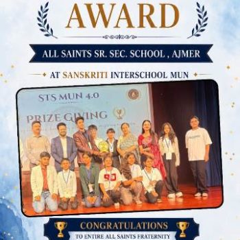 Best Delegation Award at STS interschool MUN